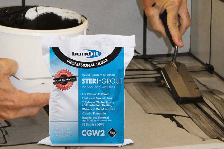 Stamp out mouldy tile grout