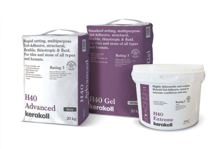 Kerakoll’s H40 Gel-Adhesives range grows