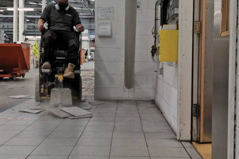 Tools for ripping up ceramic floor tiles