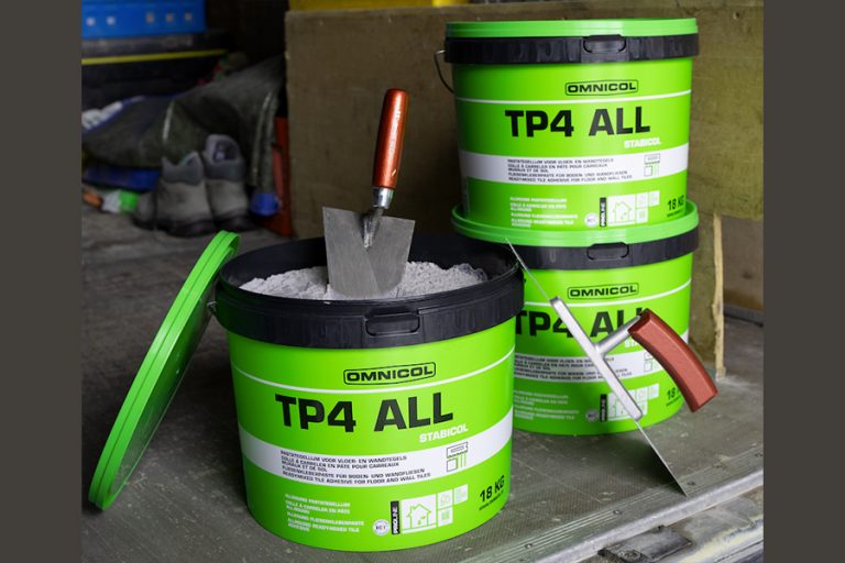 Omnicol launches ready mixed adhesive for XXL-format tiles