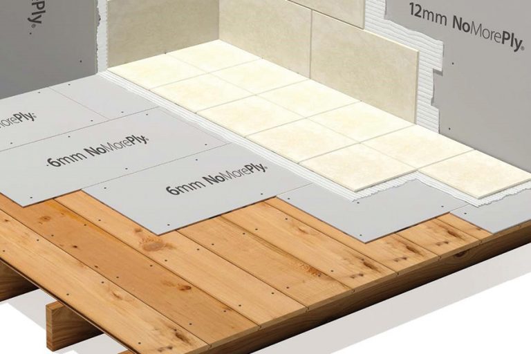 NoMorePly board benefits make it “ideal” for bathroom walls