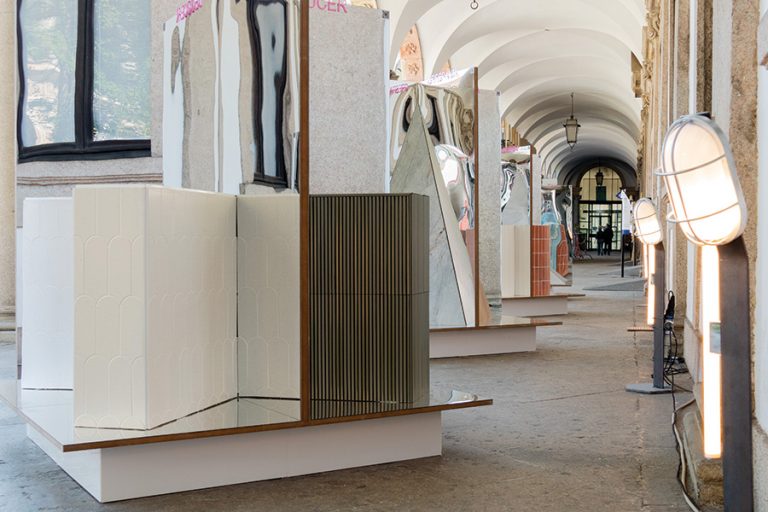 Decocer exhibits in the House of Mirrors installation at the Fuori Salone in Milan