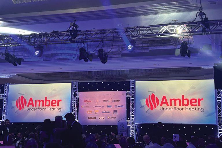 Amber Underfloor Heating support innovation and excellence as three-time Gold Sponsor of TTA Awards