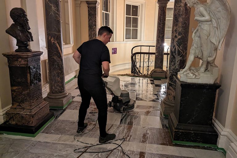 Roman Baths marble gets Green Man make-over with LTP