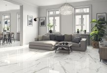 Ceramique Internationale: Italian white marble “never goes out of style”