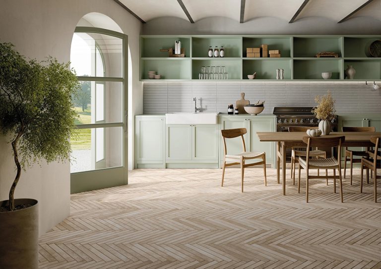 How to use designer floor tiles to elevate key rooms in a project