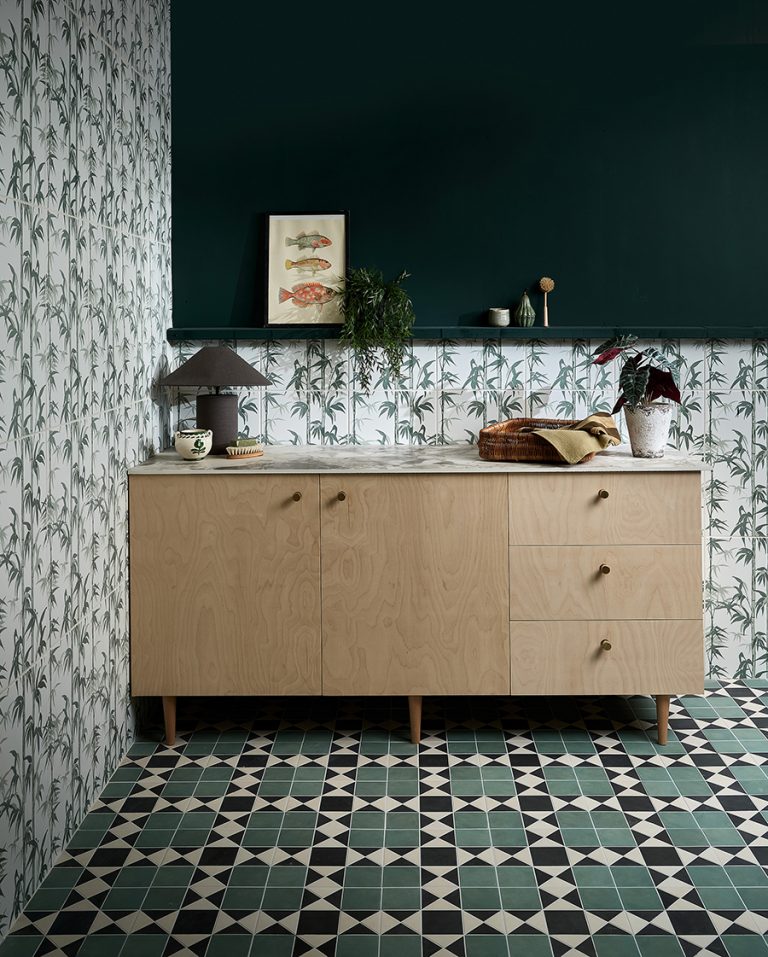 Going gorgeously green with designer tiles