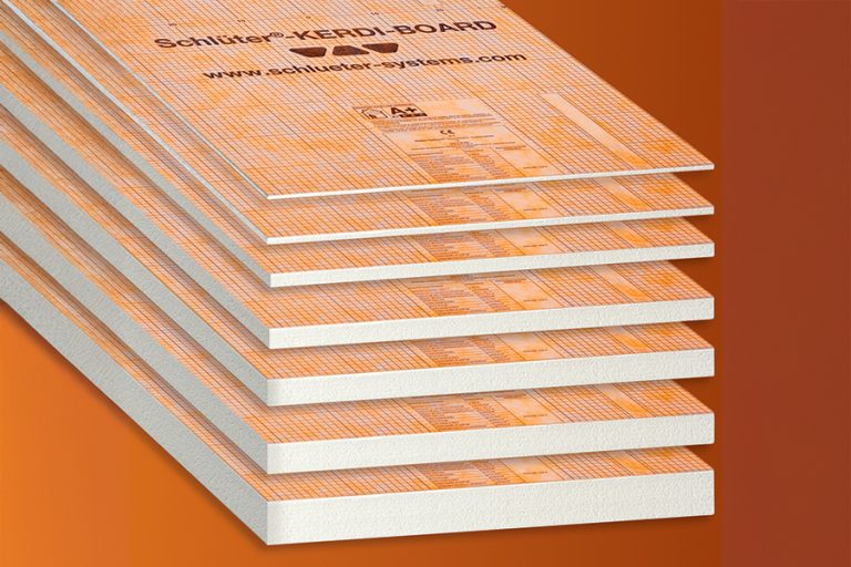 KERDI-BOARD offers “versatile, lightweight and waterproof” option