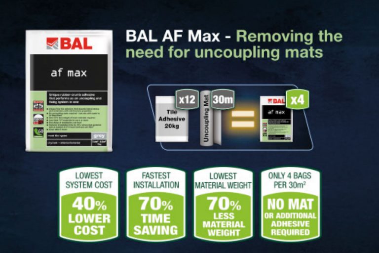 BAL Launches two game-changing innovations for tilers and contractors