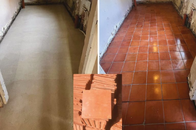 Protecting new terracotta in a traditional build