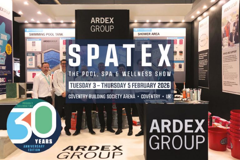 ARDEX to Exhibit at SPATEX 2026 – Celebrating 30 Years of innovation in wet leisure