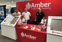 Amber Underfloor Heating exhibits comprehensive product range